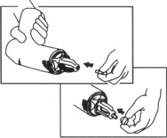 Pin brazing step 2: Load the gun with a pin and ferrule