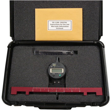 PGD-1200, Digital Pit Depth Gauge Kit with 12" Bridging Bar & Case by Exacto