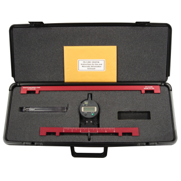 PGD-12/18, Digital Pit Depth Gauge Kit with 12" and 18" Bridging Bar & Case by Exacto