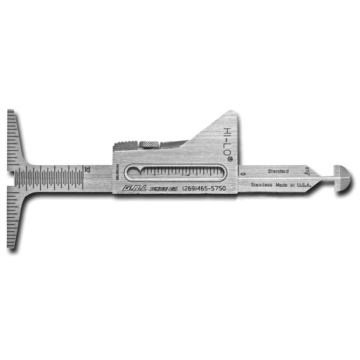 G.A.L. Gage, Cat #1, Hi-Lo Welding Gauge Stainless Steel, Inch